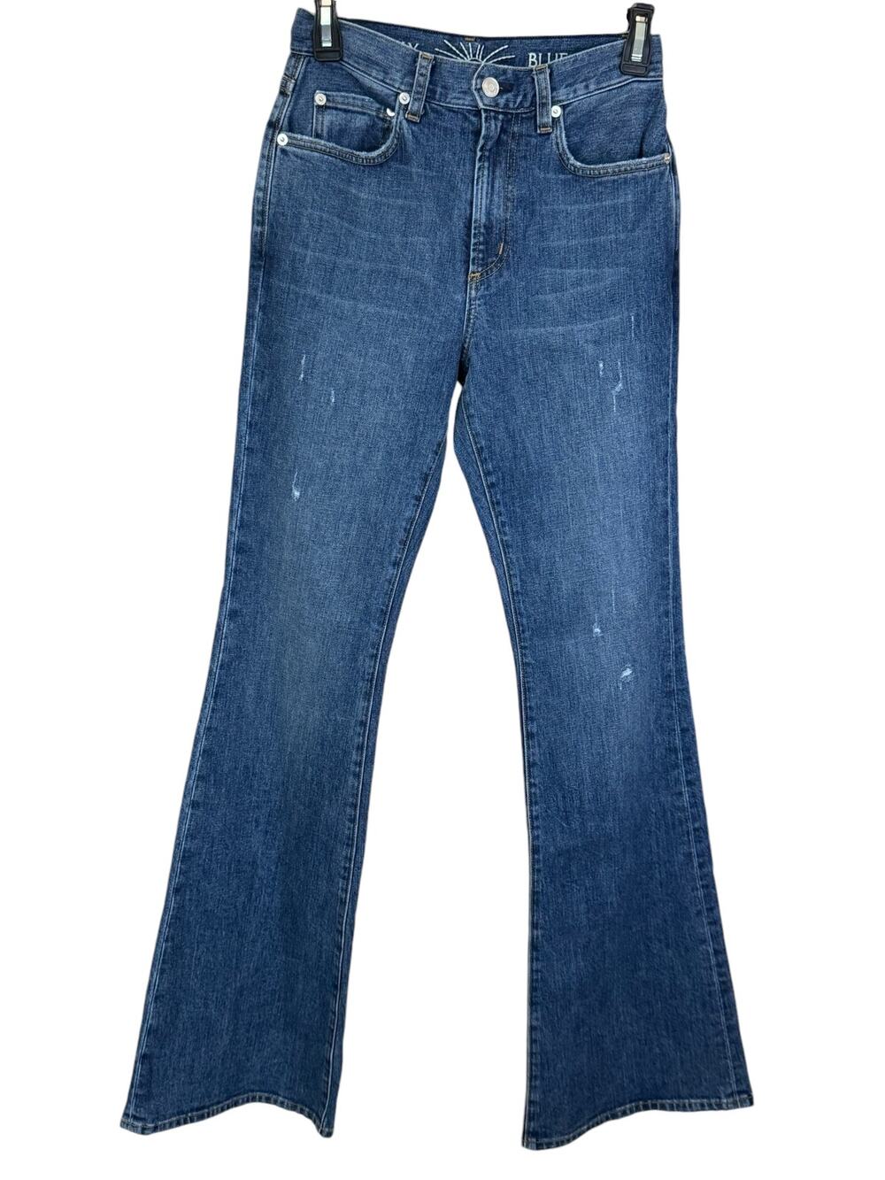 New ~ DAILY BLUE ~ AG Women's Blue Distressed Bootcut Jeans Size 24
